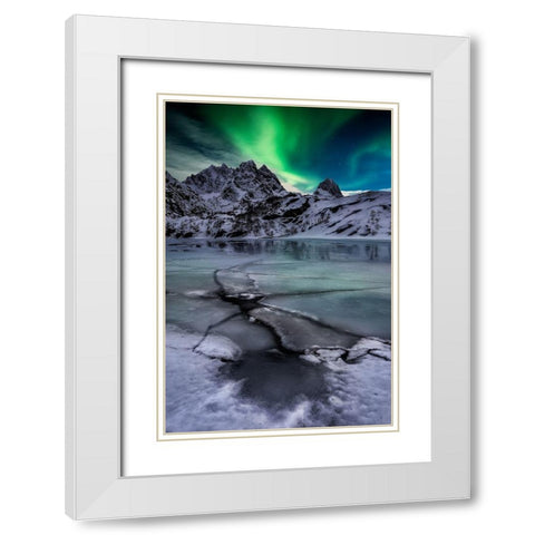 Untitled White Modern Wood Framed Art Print with Double Matting by Martin Castan, David