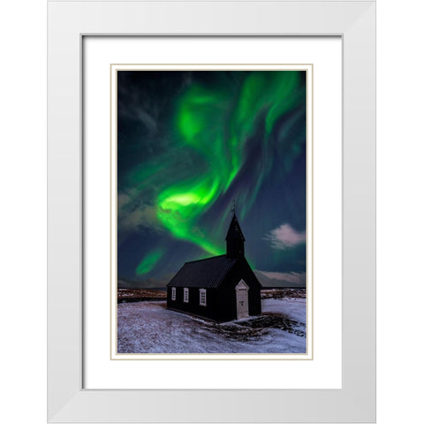 Untitled White Modern Wood Framed Art Print with Double Matting by Martin Castan, David