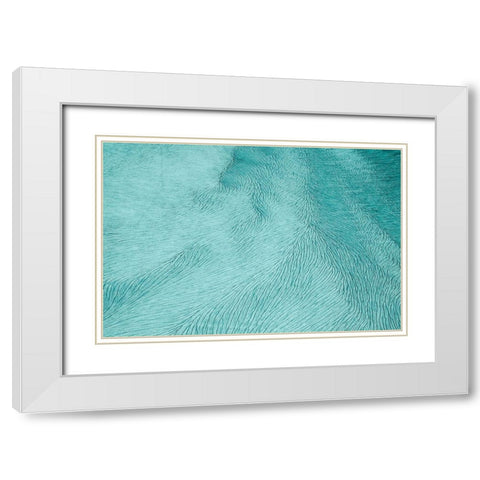 Cracks White Modern Wood Framed Art Print with Double Matting by Elena, Raceala