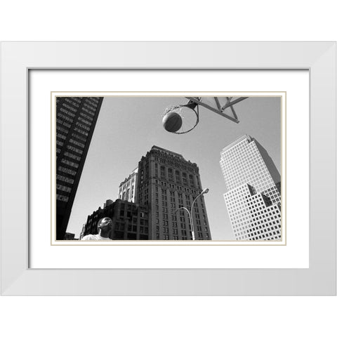 The Ball (From The Series Qaloneq) White Modern Wood Framed Art Print with Double Matting by Matthes, Dieter