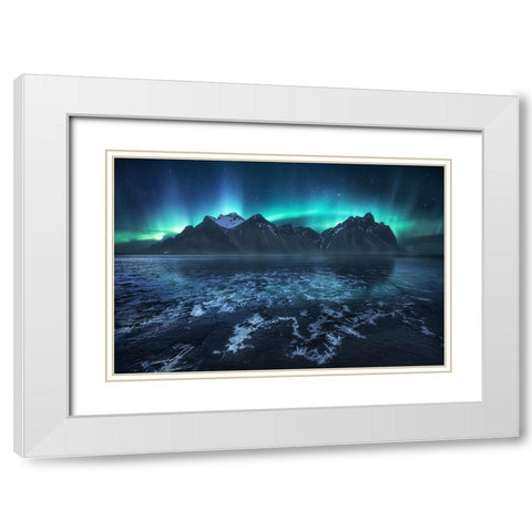 Frozen World, The Crown White Modern Wood Framed Art Print with Double Matting by F. Turienzo, Carlos
