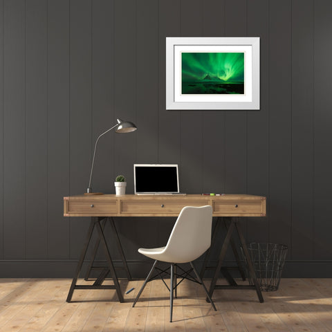 Untitled White Modern Wood Framed Art Print with Double Matting by Martin Castan, David