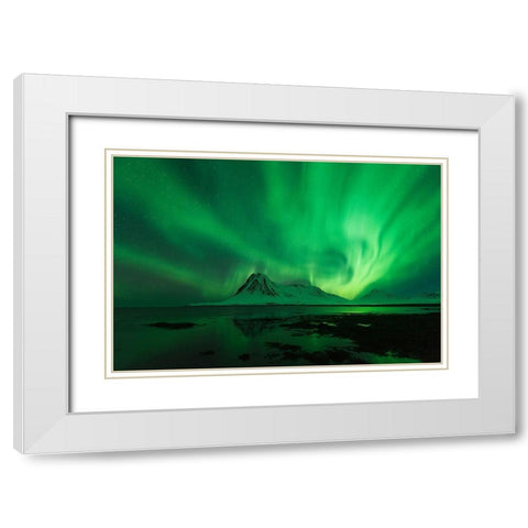Untitled White Modern Wood Framed Art Print with Double Matting by Martin Castan, David