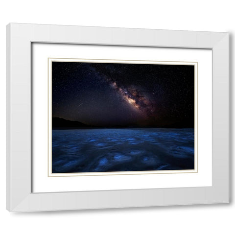 The Darkness White Modern Wood Framed Art Print with Double Matting by Poreider, Annie