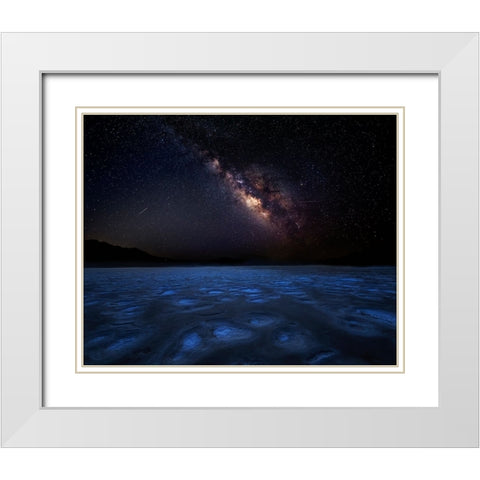 The Darkness White Modern Wood Framed Art Print with Double Matting by Poreider, Annie