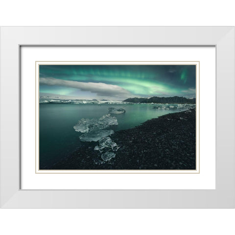 Japkulsairlaandsup3;N White Modern Wood Framed Art Print with Double Matting by Carrillo Lopez, Antonio