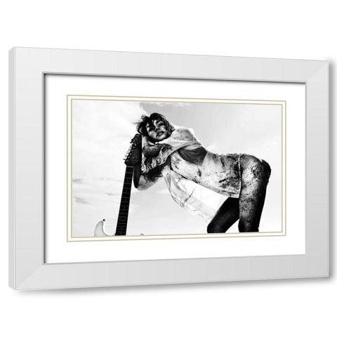 Under The Summer White Modern Wood Framed Art Print with Double Matting by Wetton, Eddie