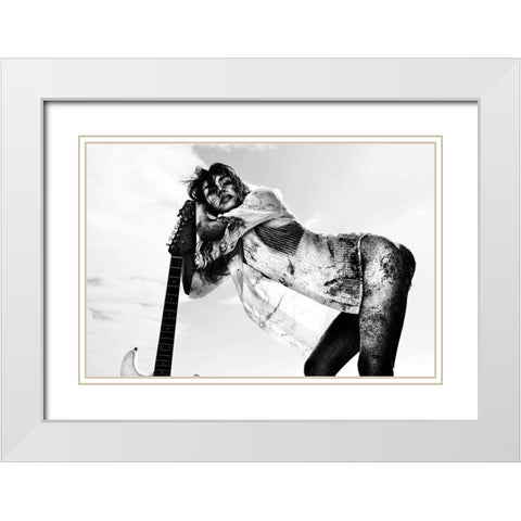 Under The Summer White Modern Wood Framed Art Print with Double Matting by Wetton, Eddie