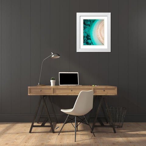 Hot Summer White Modern Wood Framed Art Print with Double Matting by Alnomas, Faisal
