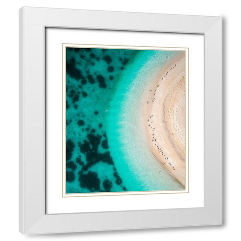Hot Summer White Modern Wood Framed Art Print with Double Matting by Alnomas, Faisal