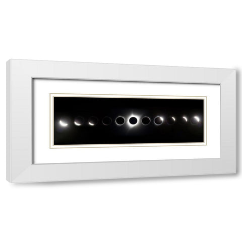 The Path Of Totality White Modern Wood Framed Art Print with Double Matting by Ianulionoc, Vadim