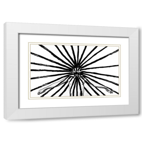 Radiation White Modern Wood Framed Art Print with Double Matting by Melnotte, Mike