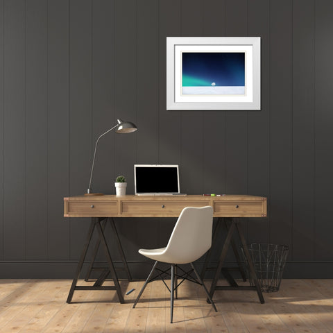 Winter Tree White Modern Wood Framed Art Print with Double Matting by Hamiti, Bess