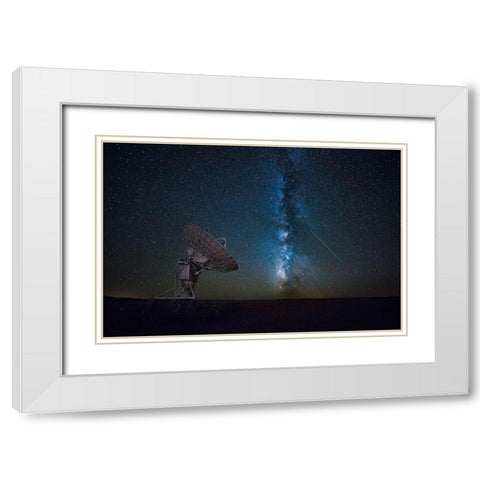 From The Universe White Modern Wood Framed Art Print with Double Matting by Zheng, Michael