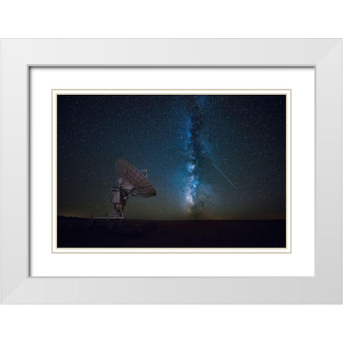 From The Universe White Modern Wood Framed Art Print with Double Matting by Zheng, Michael