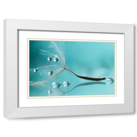 Water White Modern Wood Framed Art Print with Double Matting by Barbieri, Rina