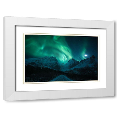 The Green Poison White Modern Wood Framed Art Print with Double Matting by Martin Castan, David