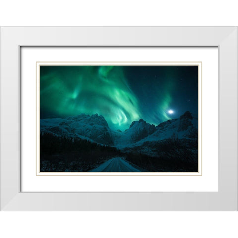 The Green Poison White Modern Wood Framed Art Print with Double Matting by Martin Castan, David