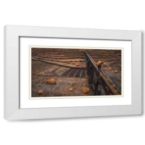 An Old Canal White Modern Wood Framed Art Print with Double Matting by TIANQI