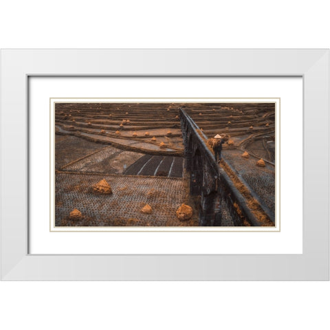 An Old Canal White Modern Wood Framed Art Print with Double Matting by TIANQI