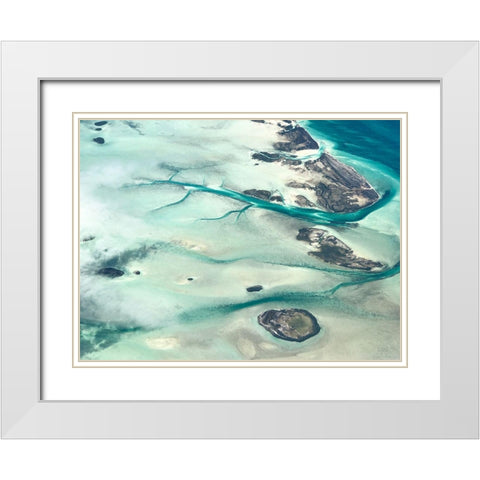 Up In The Air (Bahamas) White Modern Wood Framed Art Print with Double Matting by Labagnara, Roxana