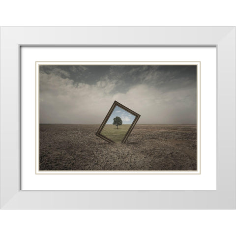 Future Of Nature White Modern Wood Framed Art Print with Double Matting by Rasool Fahmani, Mohammad