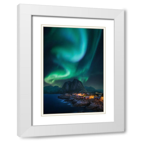 Rise Up White Modern Wood Framed Art Print with Double Matting by F. Turienzo, Carlos