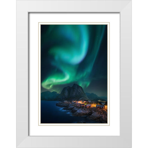 Rise Up White Modern Wood Framed Art Print with Double Matting by F. Turienzo, Carlos