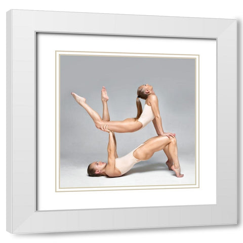 Untitled White Modern Wood Framed Art Print with Double Matting by Shestopalov, Constantin