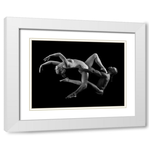Perfect Balance White Modern Wood Framed Art Print with Double Matting by Finighan, Brennan