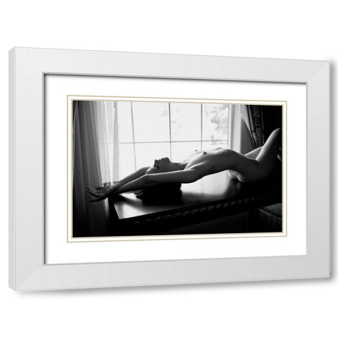 A Spring Morning White Modern Wood Framed Art Print with Double Matting by Lee, Alexander