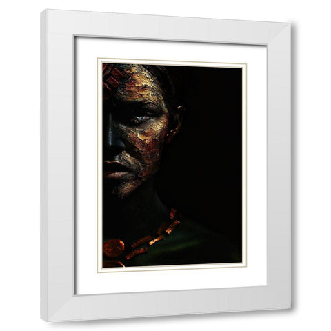 Conqueror White Modern Wood Framed Art Print with Double Matting by Kovalev, Ivan
