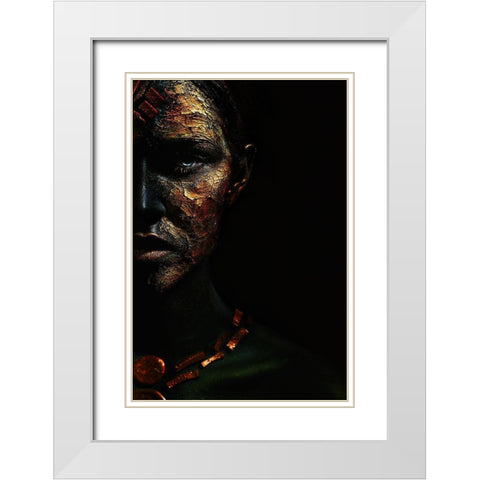 Conqueror White Modern Wood Framed Art Print with Double Matting by Kovalev, Ivan