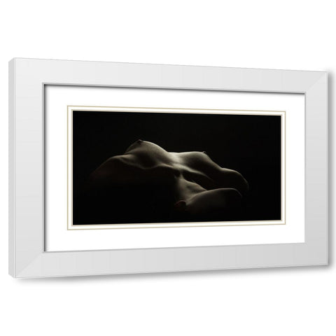 Breast White Modern Wood Framed Art Print with Double Matting by Valevicius, Aurimas