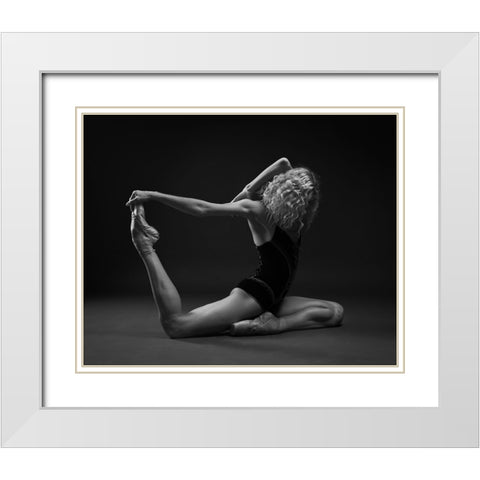 Art Of Movement Series White Modern Wood Framed Art Print with Double Matting by STANKO, ANDREY