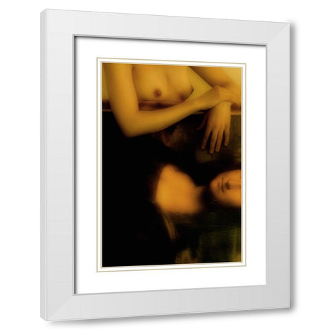 The Da Vinci Code White Modern Wood Framed Art Print with Double Matting by UfukCRY