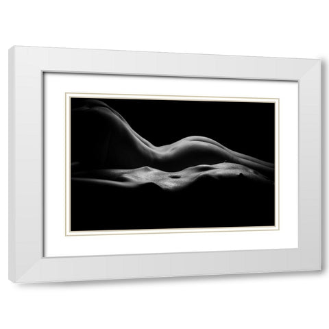 Better Two V.2.2 White Modern Wood Framed Art Print with Double Matting by K. Florides, Athos