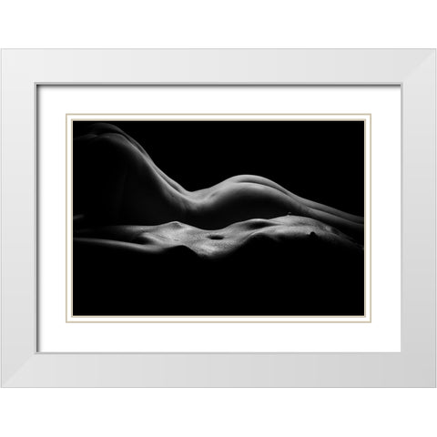 Better Two V.2.2 White Modern Wood Framed Art Print with Double Matting by K. Florides, Athos