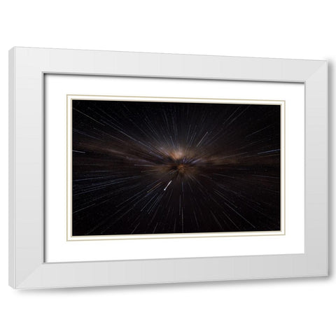 Straight To The Heart White Modern Wood Framed Art Print with Double Matting by Guevara Vivanco, Carlos