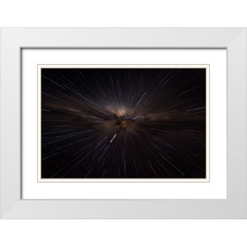 Straight To The Heart White Modern Wood Framed Art Print with Double Matting by Guevara Vivanco, Carlos