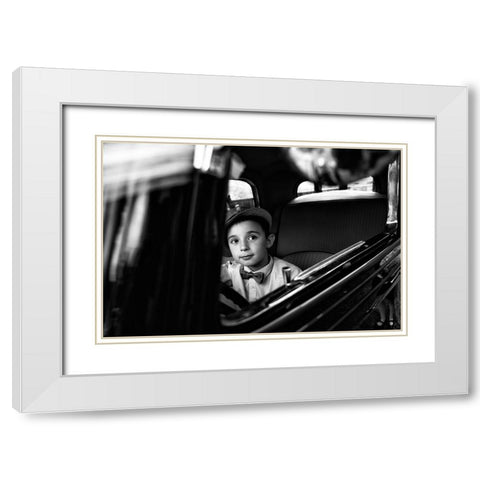 Untitled White Modern Wood Framed Art Print with Double Matting by Lucidi, Riccardo