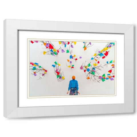 Trashart White Modern Wood Framed Art Print with Double Matting by Dirven, Ton
