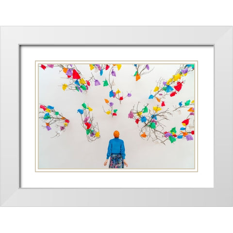 Trashart White Modern Wood Framed Art Print with Double Matting by Dirven, Ton