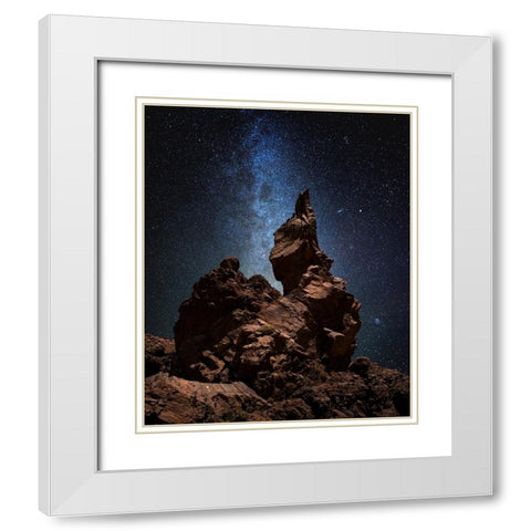 Untitled White Modern Wood Framed Art Print with Double Matting by Keller