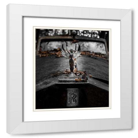 ... Rr White Modern Wood Framed Art Print with Double Matting by Vollrath, Jorg