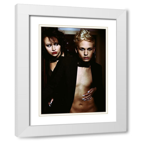 Love Is A Losing Game White Modern Wood Framed Art Print with Double Matting by lotzin -, mario