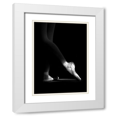 N/T White Modern Wood Framed Art Print with Double Matting by Medeiros, Paulo