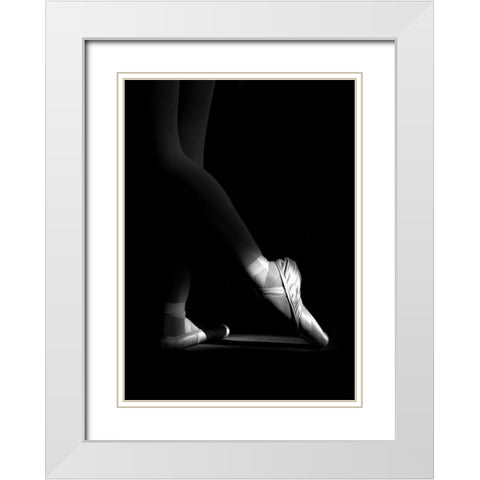 N/T White Modern Wood Framed Art Print with Double Matting by Medeiros, Paulo