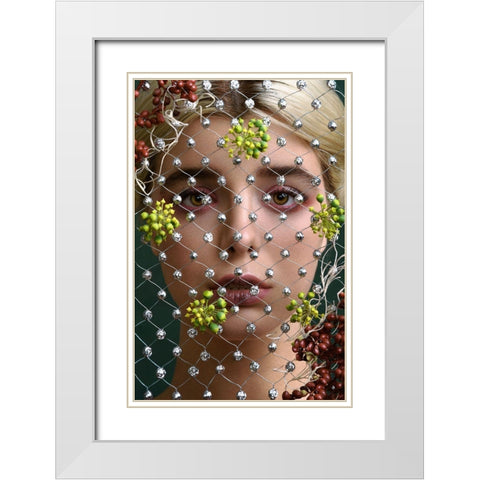 The Maid Of OrleiÂAns V White Modern Wood Framed Art Print with Double Matting by Naderi, Peyman