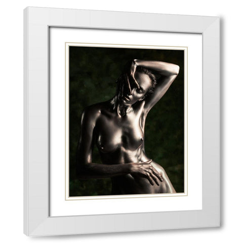 Bronze White Modern Wood Framed Art Print with Double Matting by Valevicius, Aurimas
